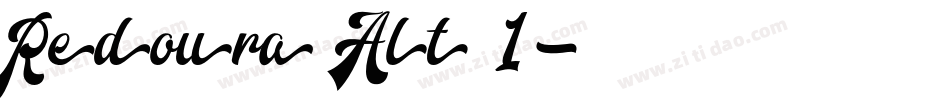 Redoura Alt 1字体转换